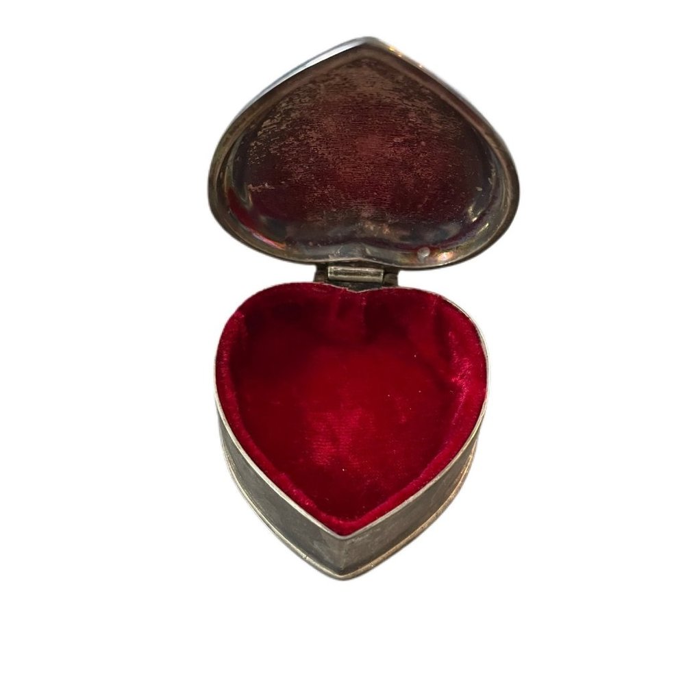 !!3 for $20!! Silver heart small jewelry holder